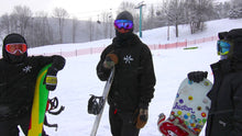 Load image into Gallery viewer, Snowboarders wearing OG Black Hoodies
