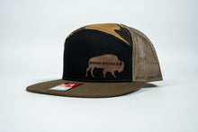 Load image into Gallery viewer, 7 Panel Trucker- Buffalo Patch
