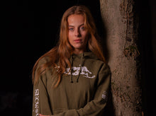 Load image into Gallery viewer, Olive Green Mountain Moblie Hoodie
